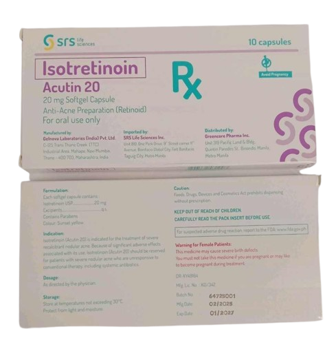 Acutin (Isotretinoin) 20mg (BOX)