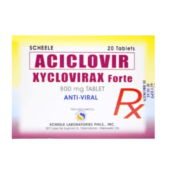 Aciclovir 800mg. XYCLOVIRAX