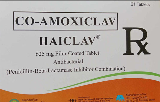 Co - Amoxiclav Haiclav 625mg Tablet