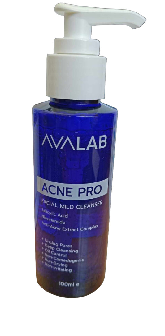 AVALAB Acne Pro Facial Mild Cleanser 100mL.